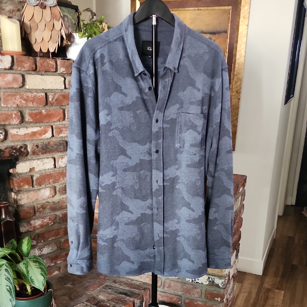 Rails Berkeley Camo Print Button Up – Soft Brushed Cotton - Picture 1 of 10